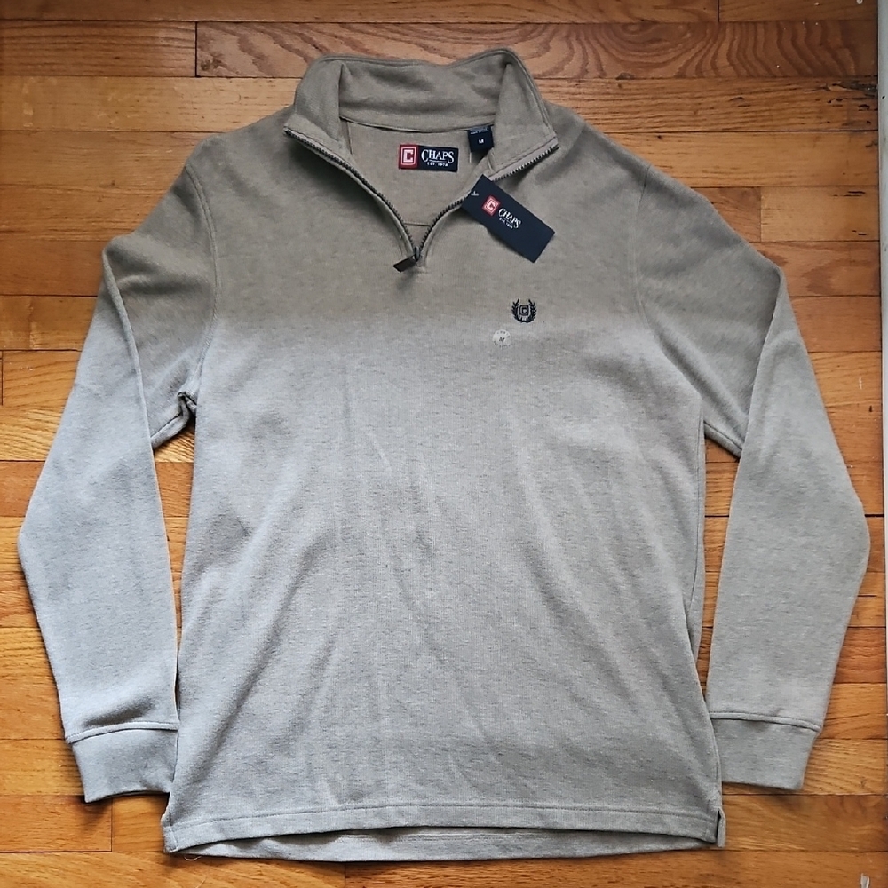 NWT Chaps Half-Zip Sweater